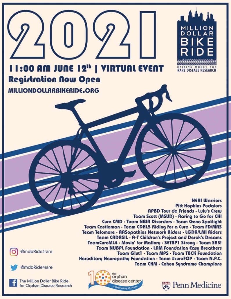 It’s that time again: The University of Pennsylvania in Philadelphia is hosting the Million Dollar Bike Ride (MDBR) for the eighth time until 12 June 2021.